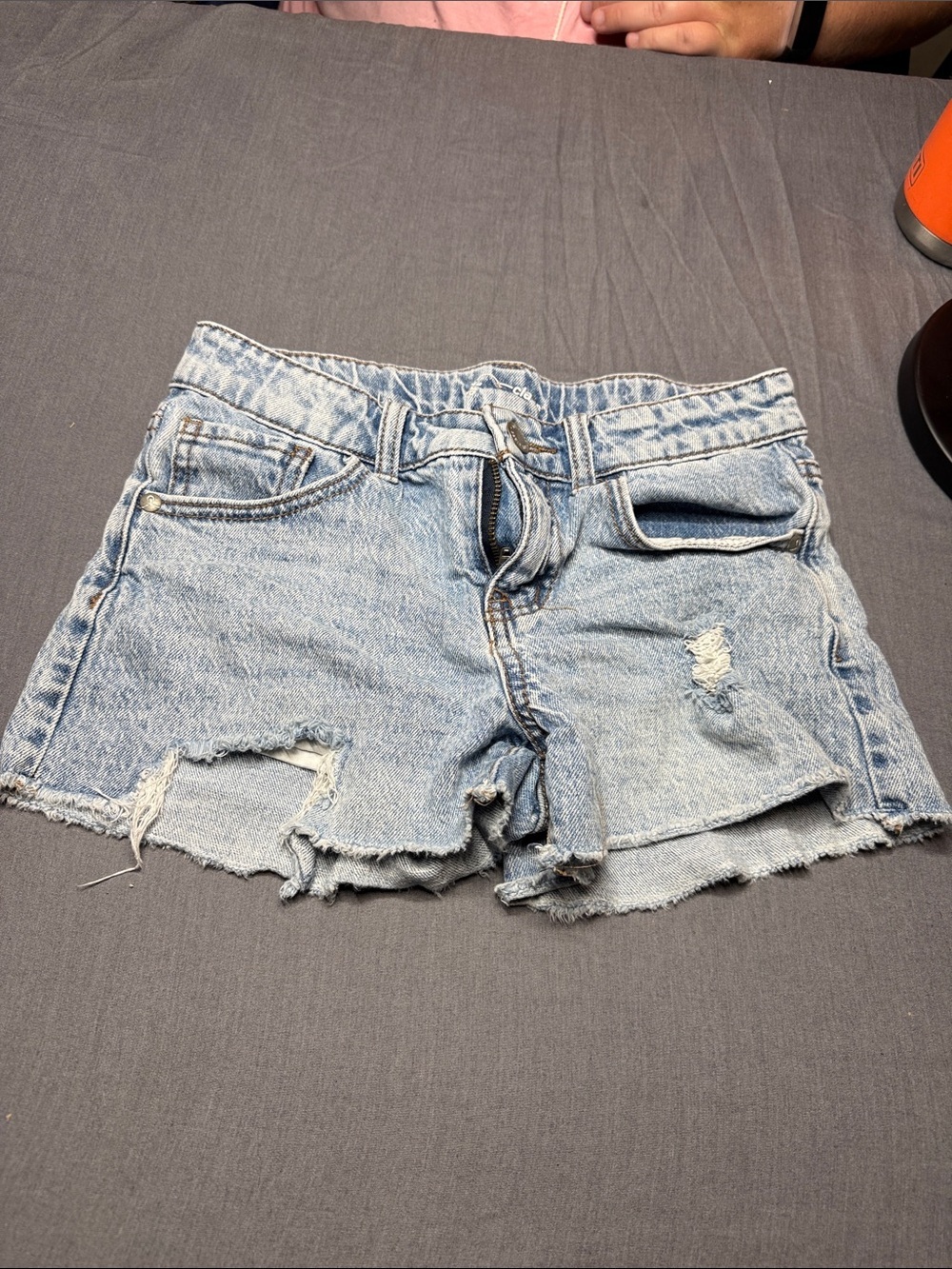 art class Light Wash Distressed Denim Cutoff Shorts